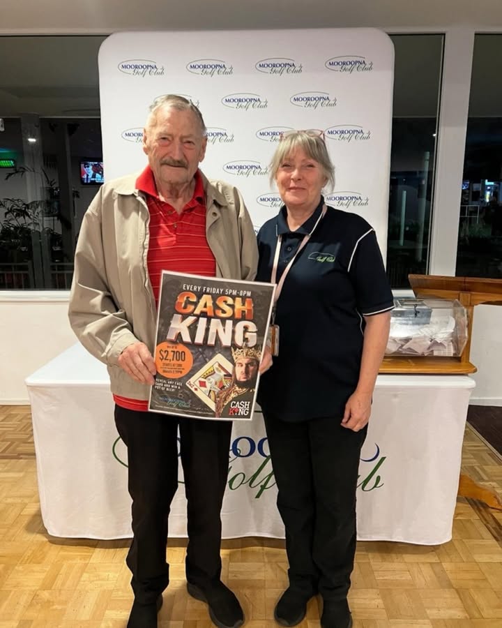 Featured image for “CashKing Draw Winner: Celebrating Barry Oakley’s $1,050 Jackpot Victory at Mooroopna Golf Club”
