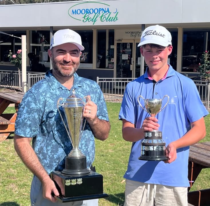 Featured image for “Three-Time Club Champion Brett Kellow and Rising Star Brodie Trevaskis Shine at Mooroopna Golf Club”