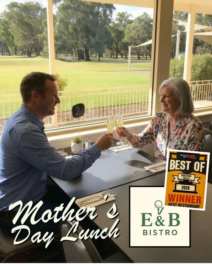 Featured image for “Mother’s Day Lunch at Mooroopna Golf Club This Sunday”