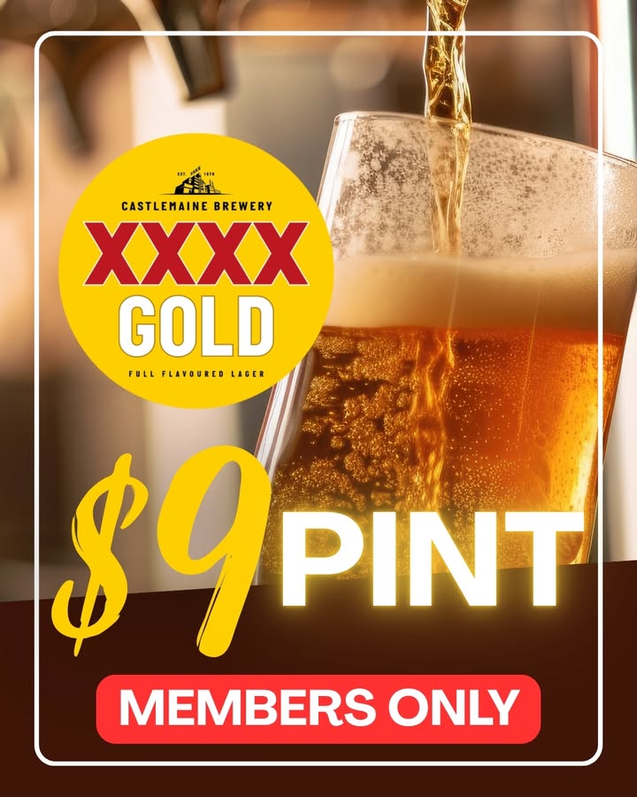 Featured image for “$9 XXXX Gold Pint Members Promotion at Mooroopna Golf Club”