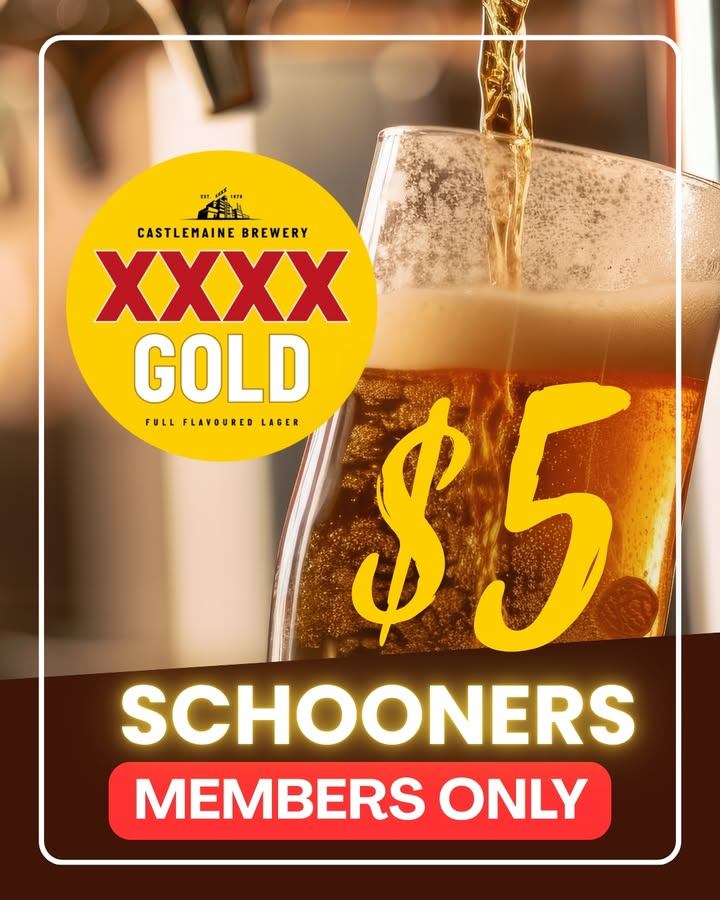 Featured image for “$5 XXXX Gold Schooners for Members This June at Mooroopna Golf Club”