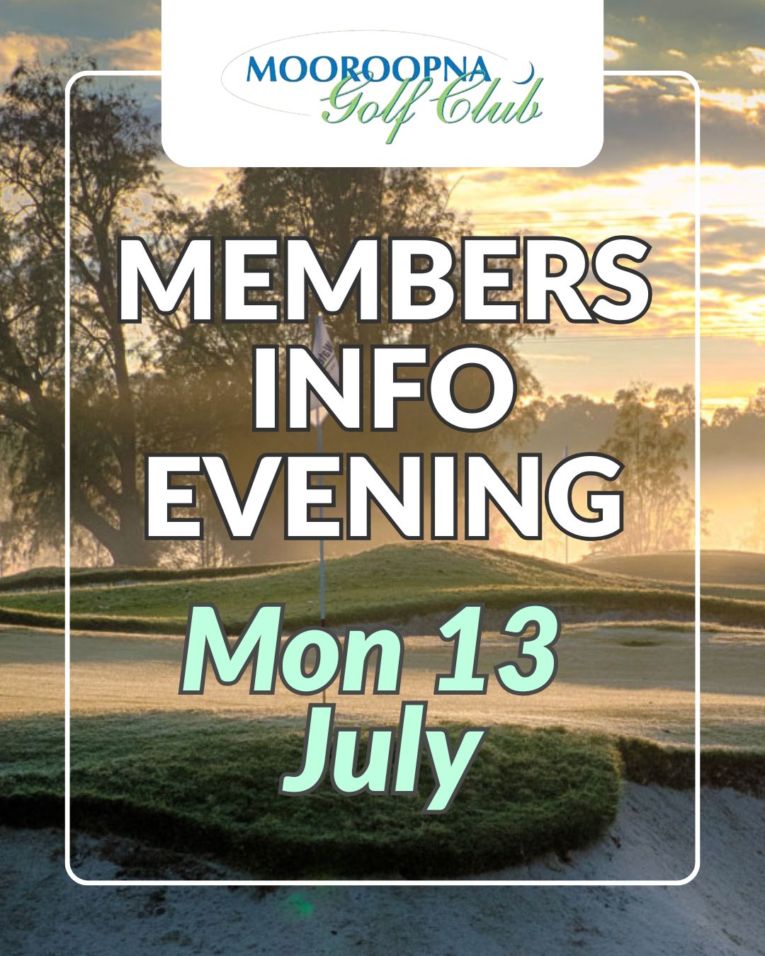 Featured image for “Members Information Evening at Mooroopna Golf Club”
