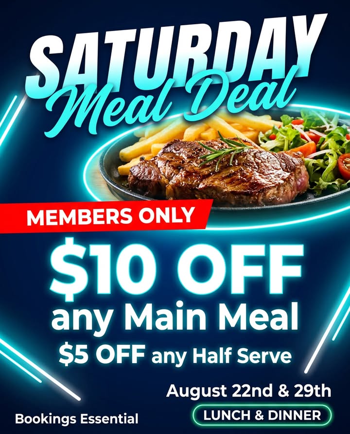 Featured image for “Members’ Saturday Meal Deal Returns at Mooroopna Golf Club”
